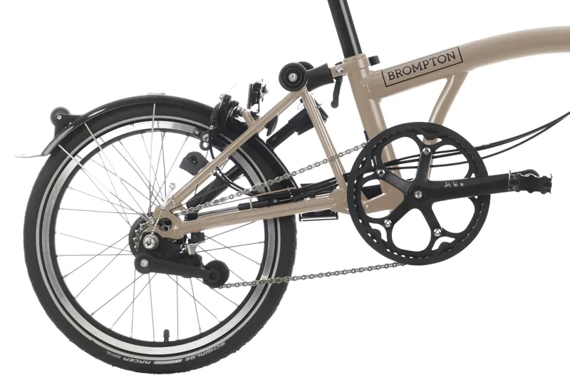 Brompton C Line 6-Speed Folding Bike 2025 in Dune Sand-3